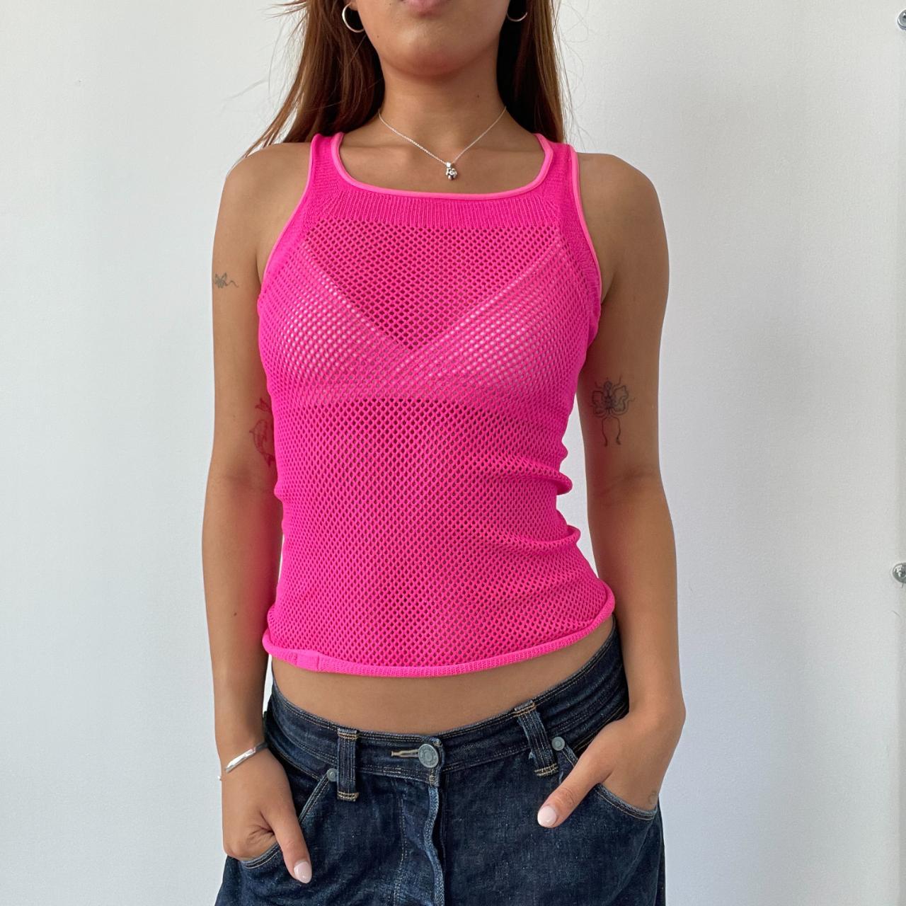 Hot Pink Neon Vest Top