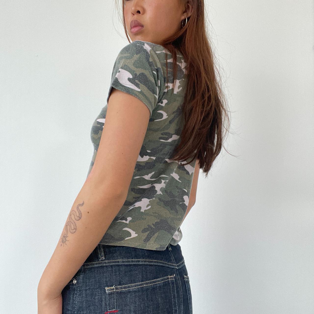 Green Camo Baby Tee