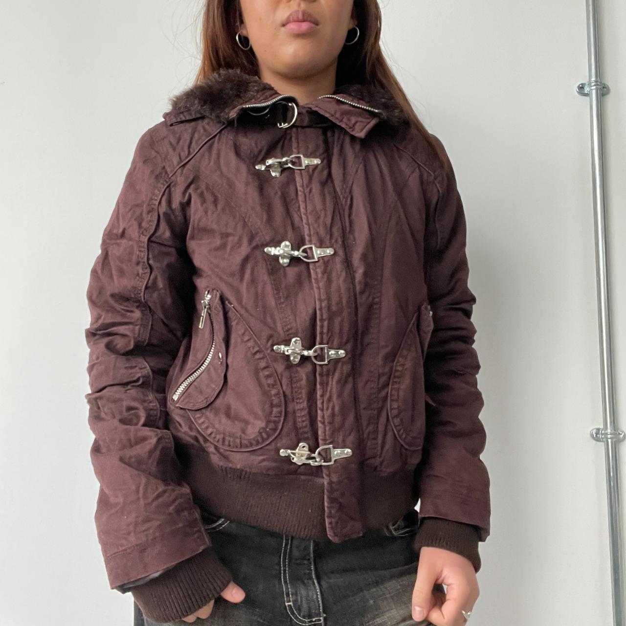 Brown Fireman Clasp Utility Jacket