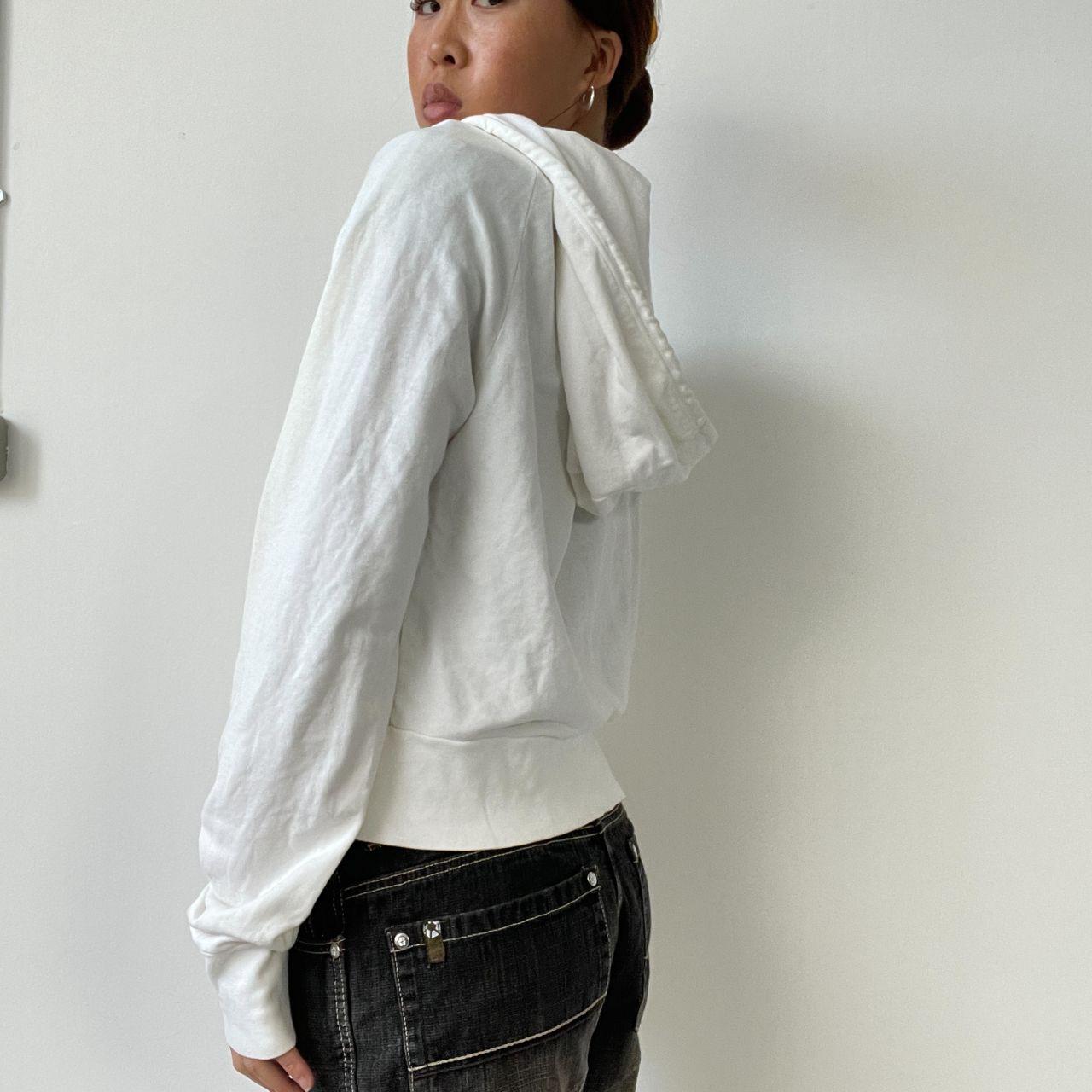 White Zip Up Hoodie