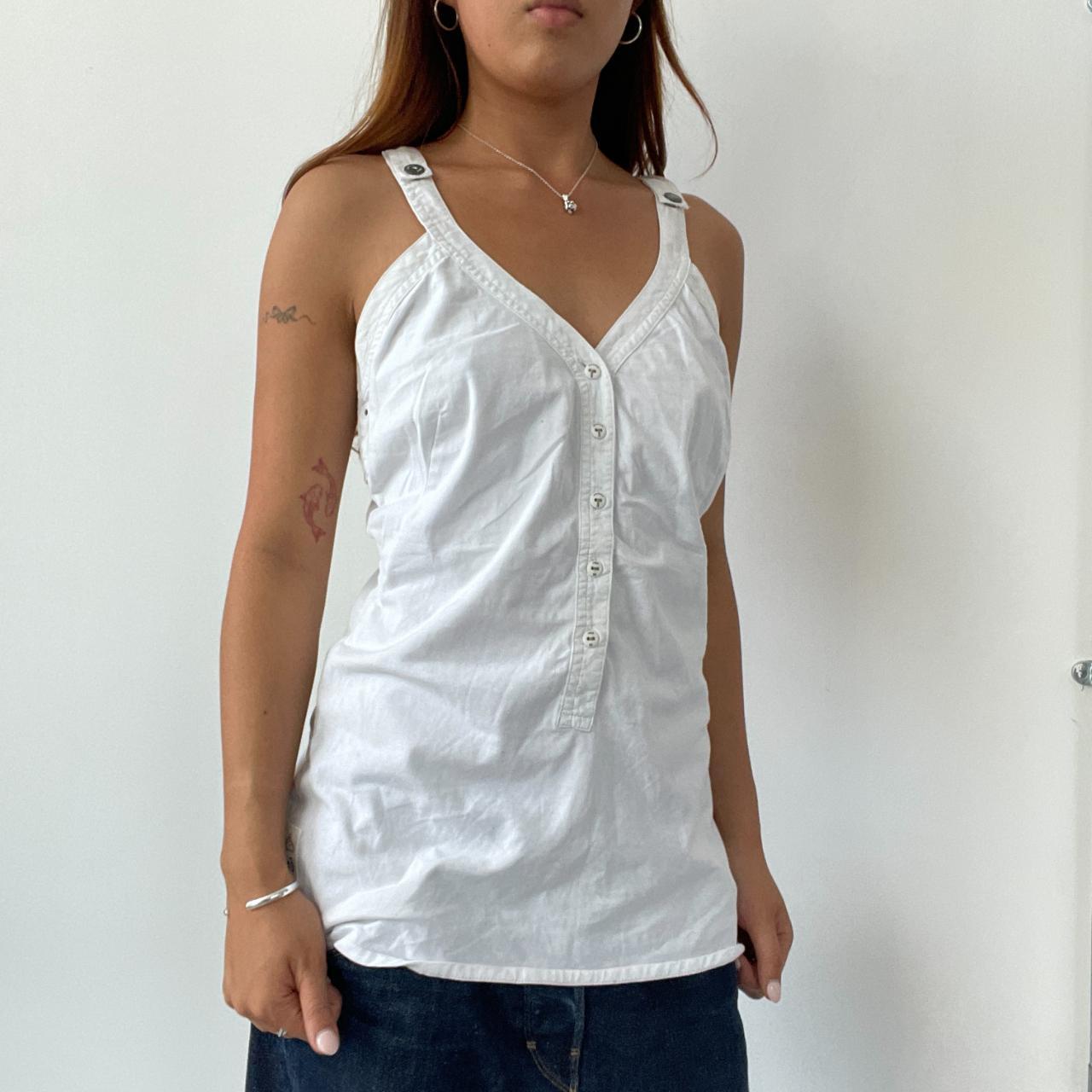 White G-Star Vest Top