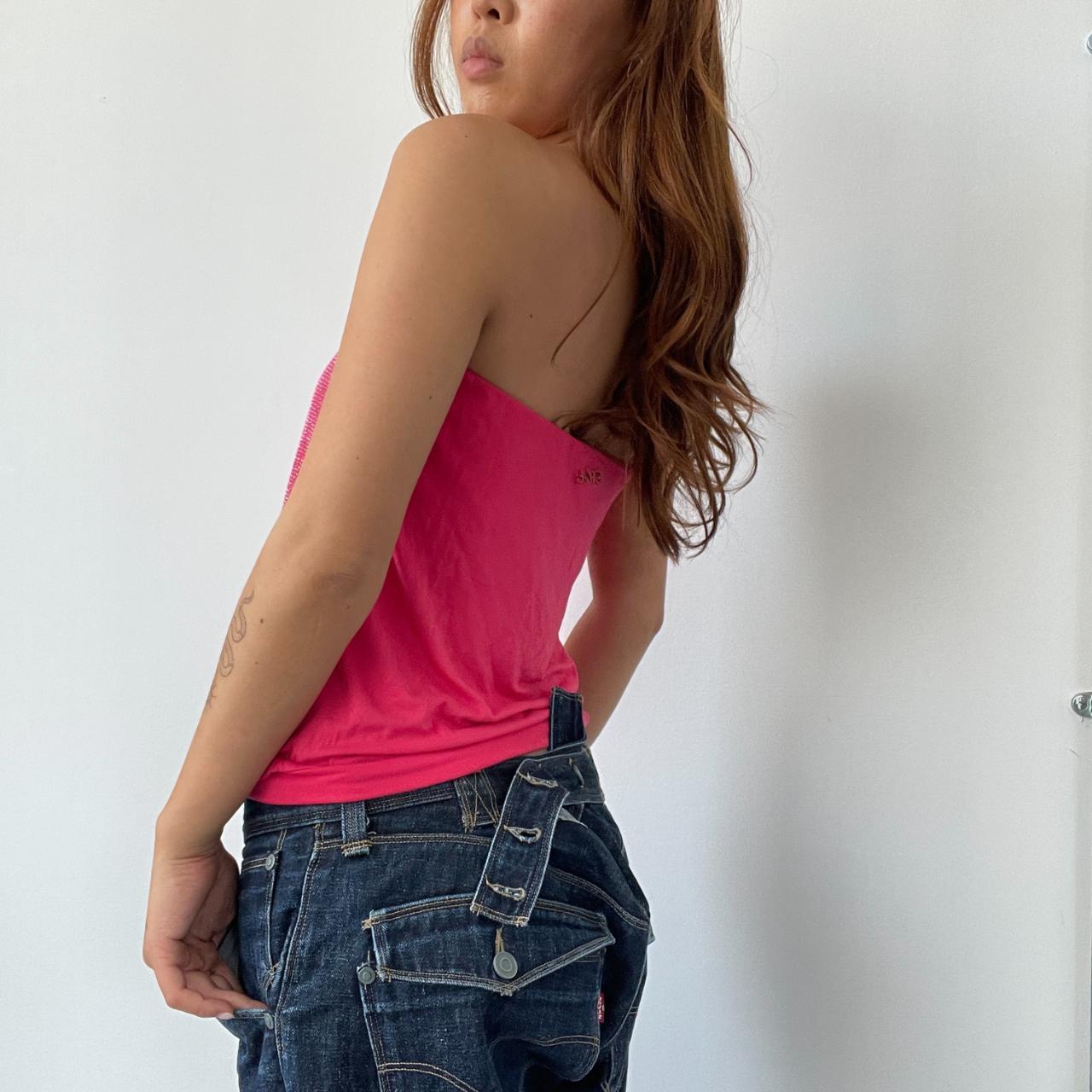 Hot Pink Bandeau Top