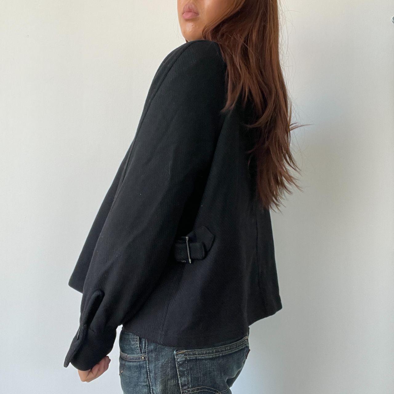 Black Balloon Sleeve Jacket