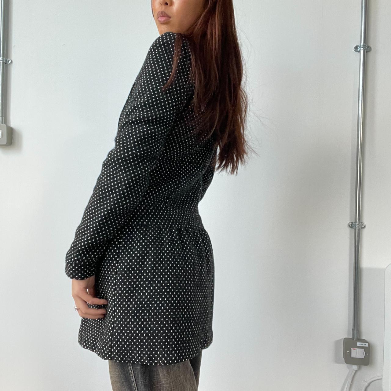 Polka Dot Peacoat Trench