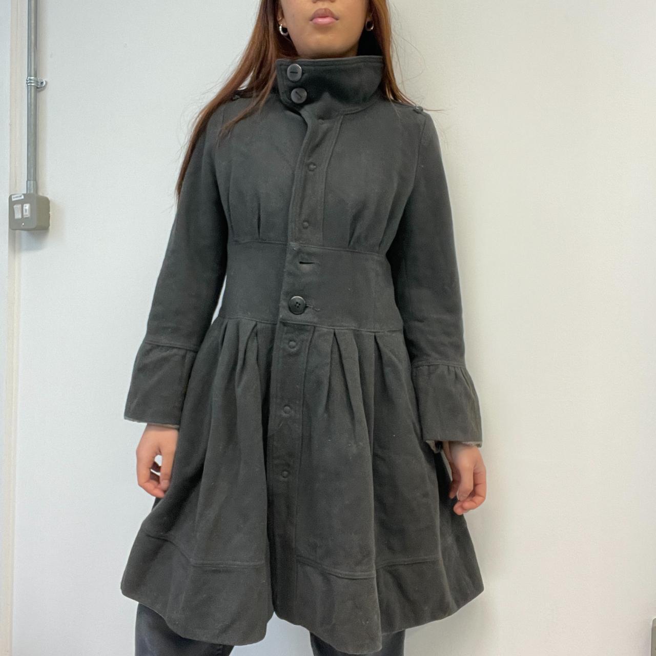 Grey Peacoat Dress Jacket