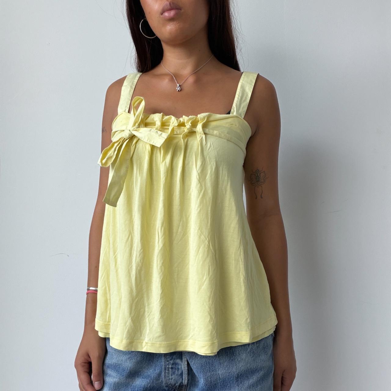 Vintage Yellow Cop Copine Top