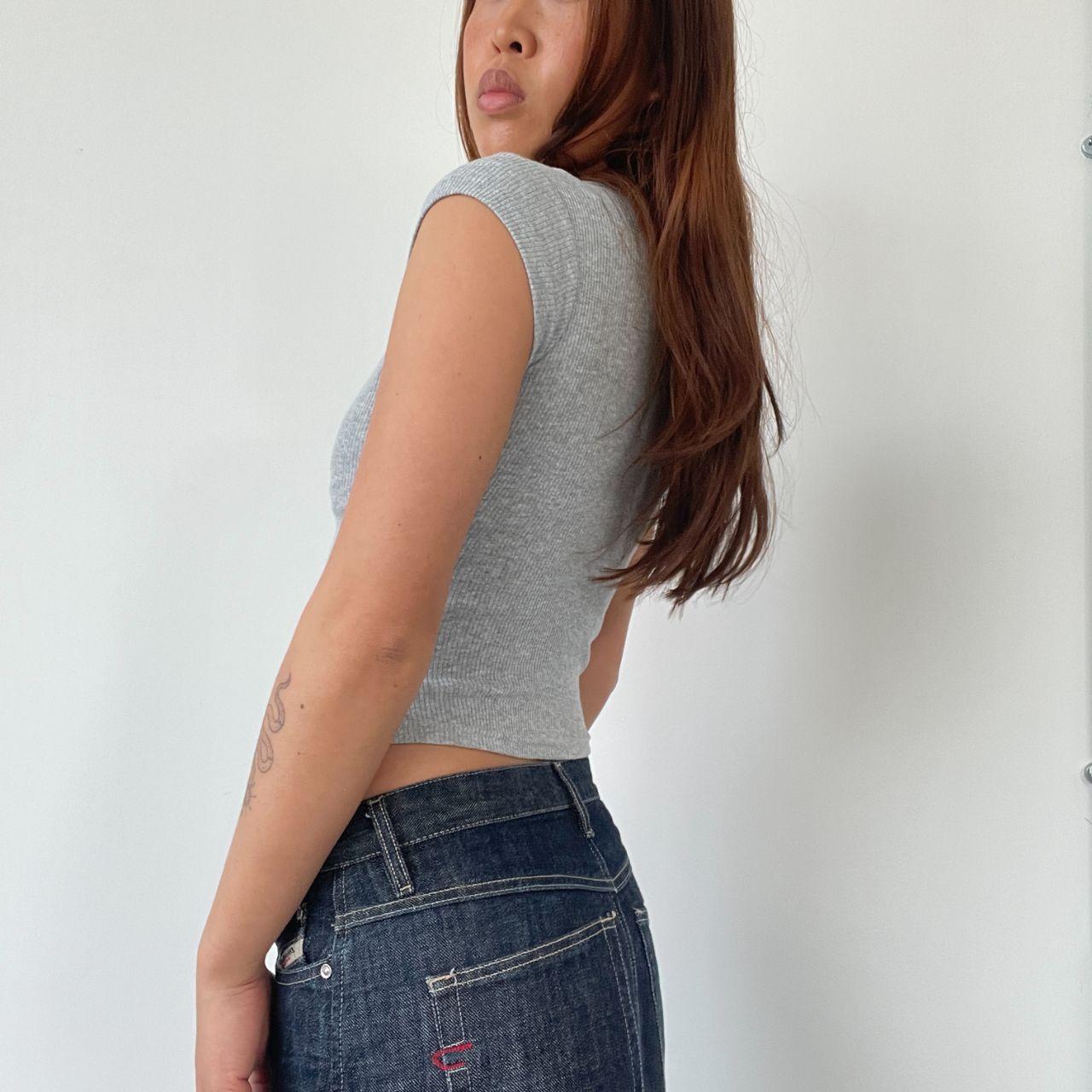 Grey Knit Baby Tee