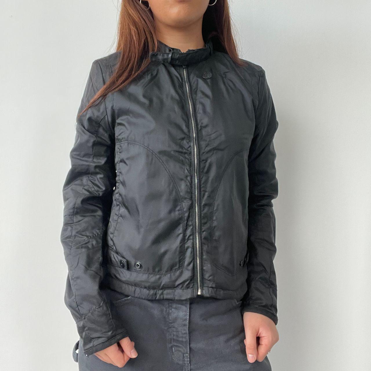 Black Utility Biker Jacket