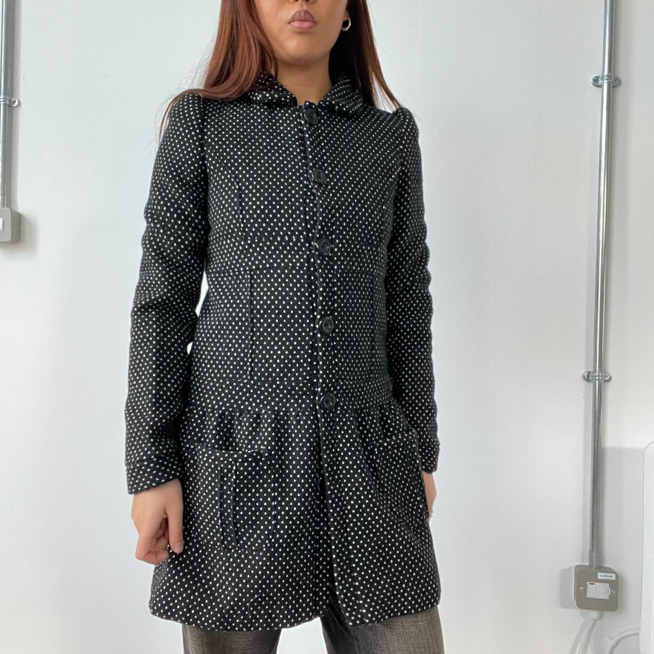 Polka Dot Peacoat Trench