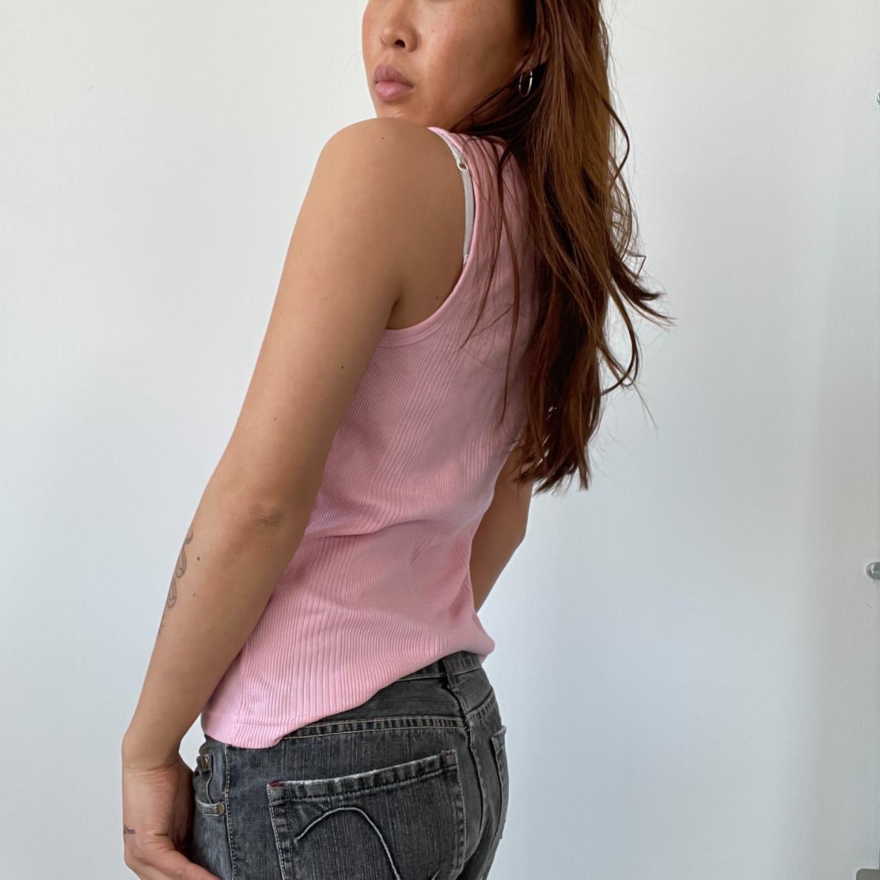 Baby Pink Ribbed Tank Top