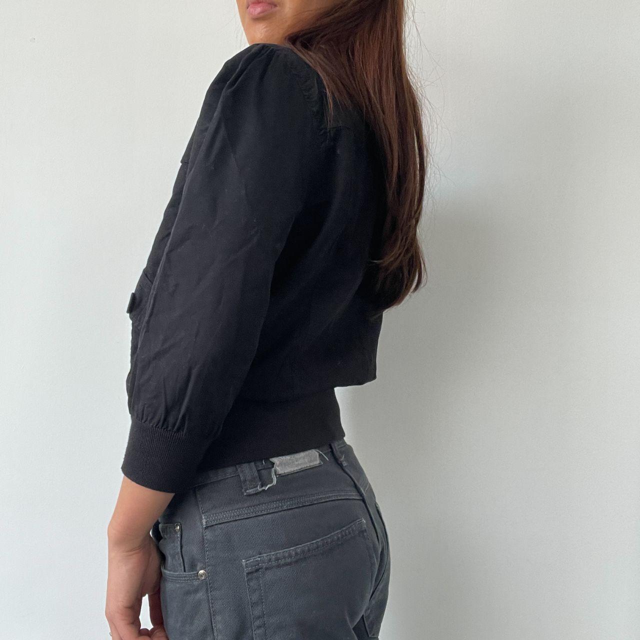 Black Collared Utility Jacket