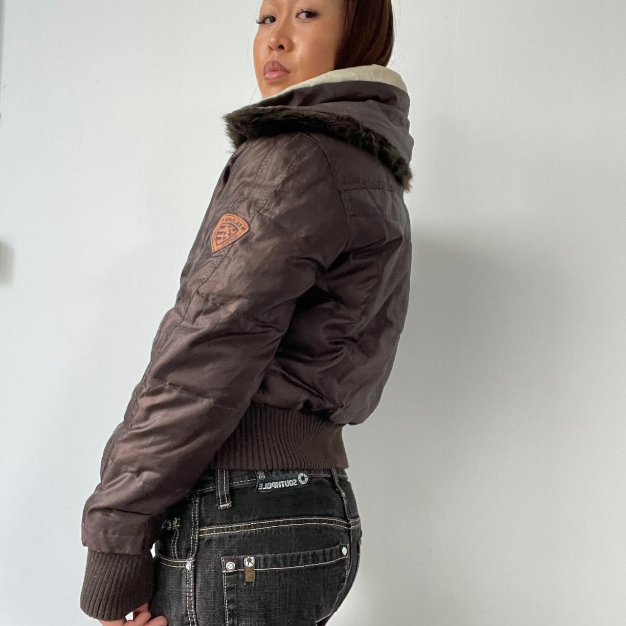 Reversible Brown And Beige Bomber Jacket