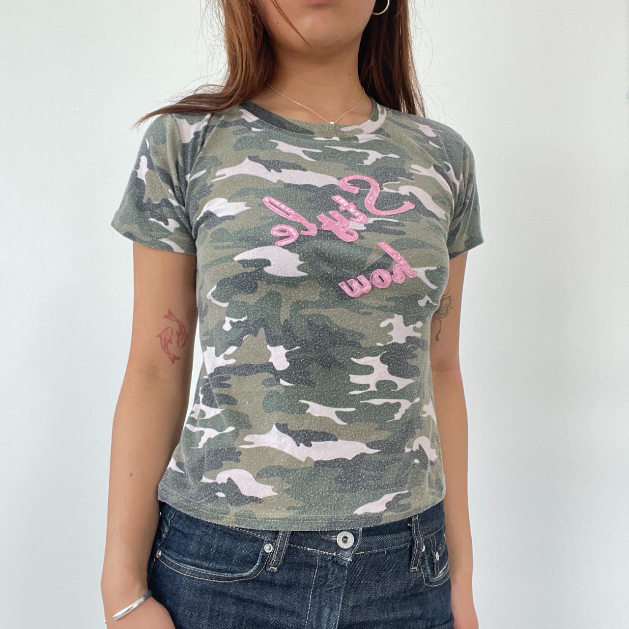 Green Camo Baby Tee