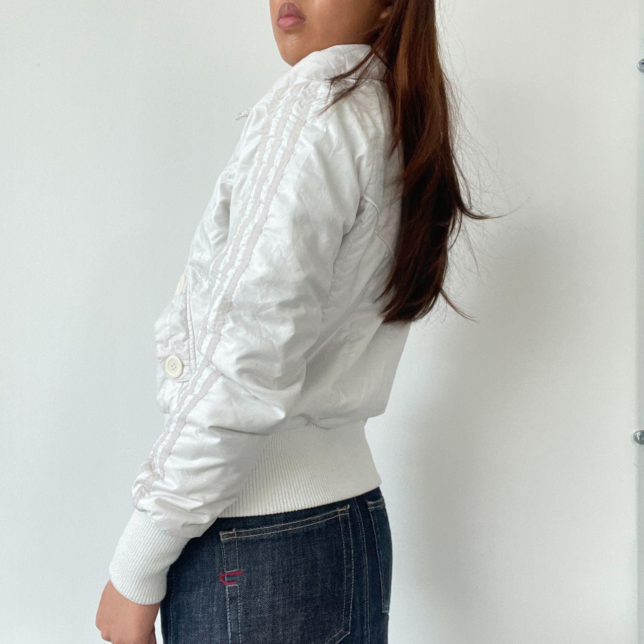 White Adidas Utility Bomber Jacket