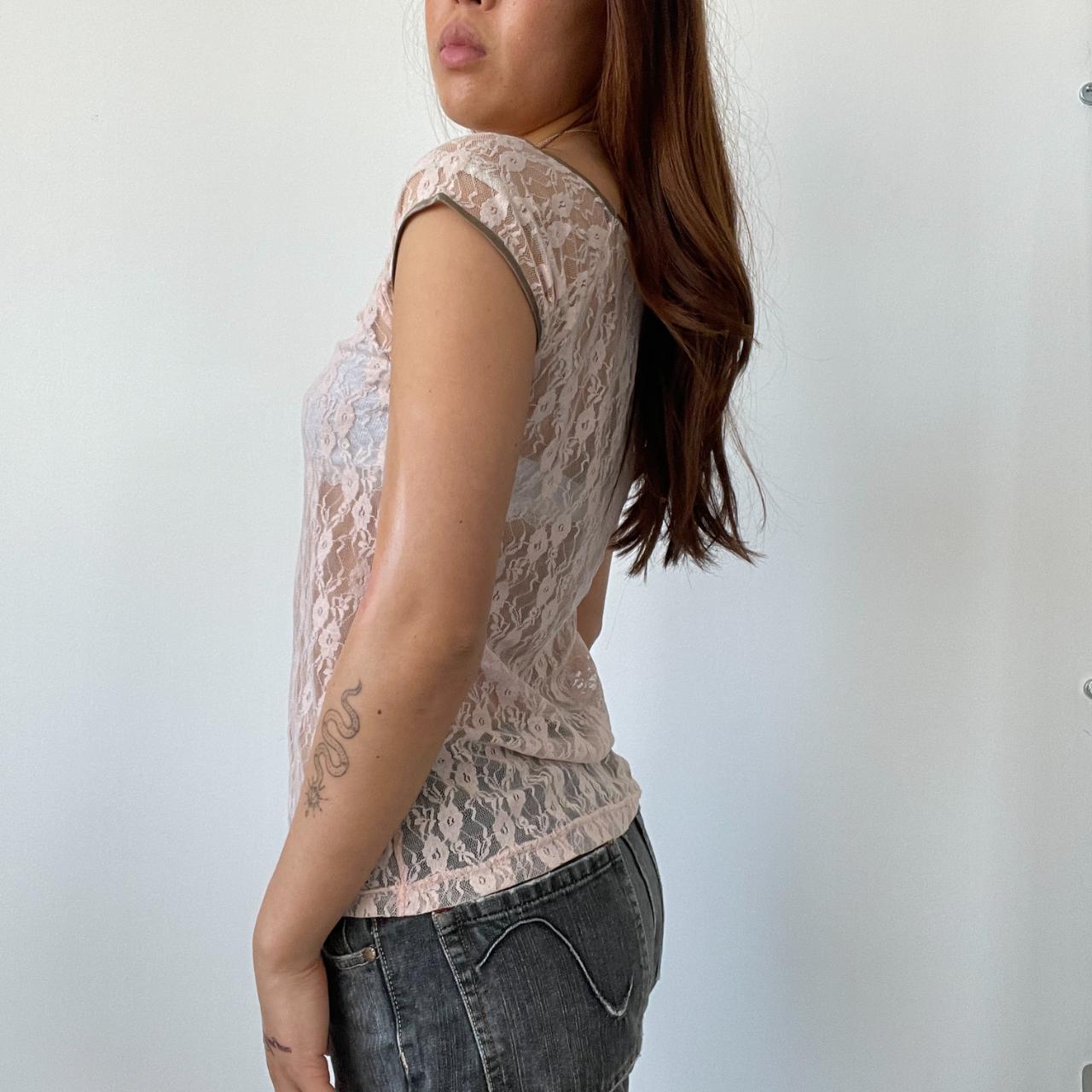 Baby Pink Lace Top