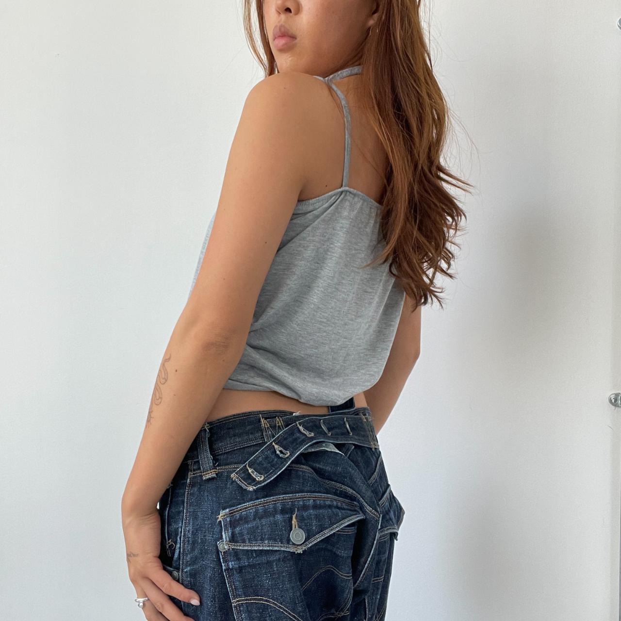 Grey Slogan Halter Top