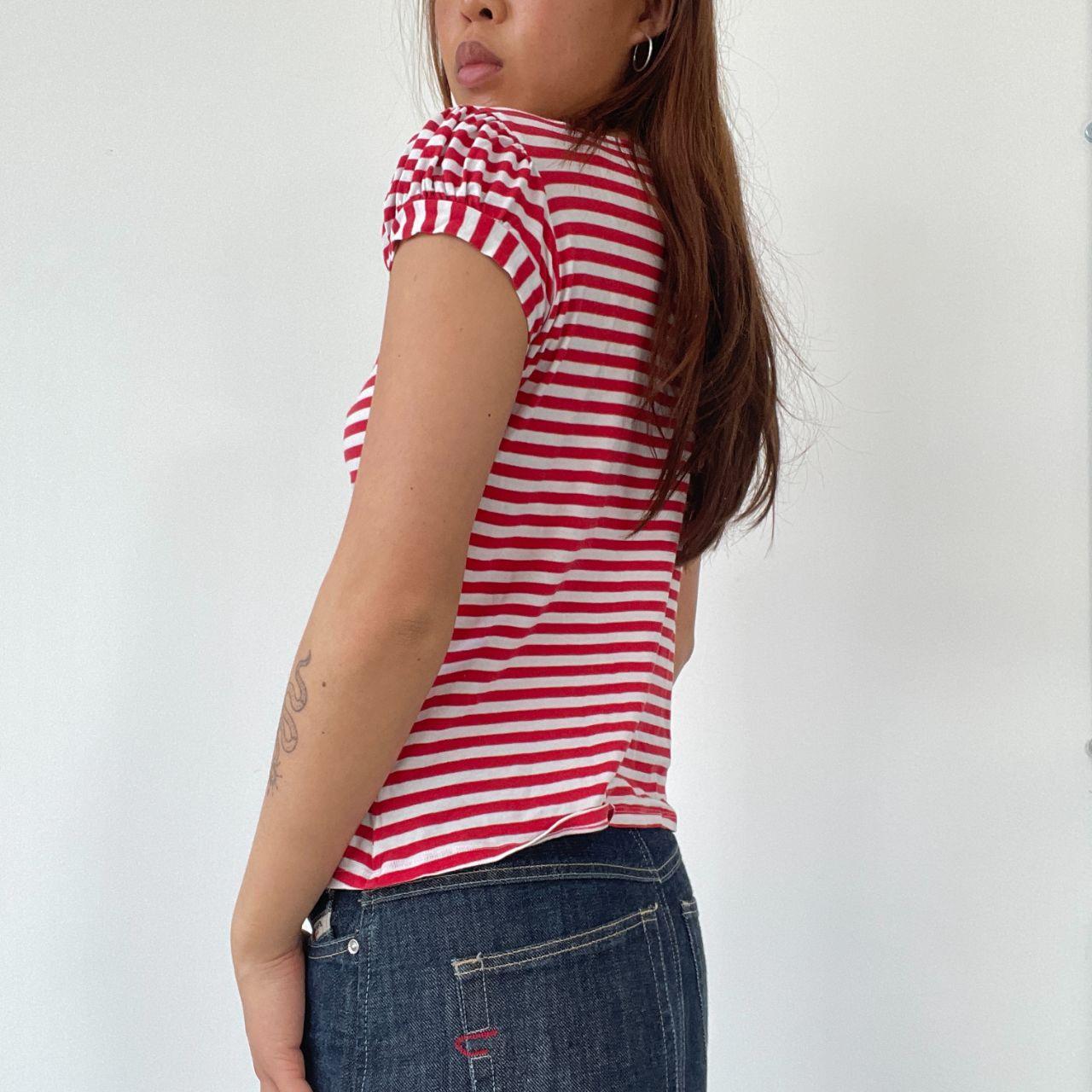 Red/White Stripy Baby Tee