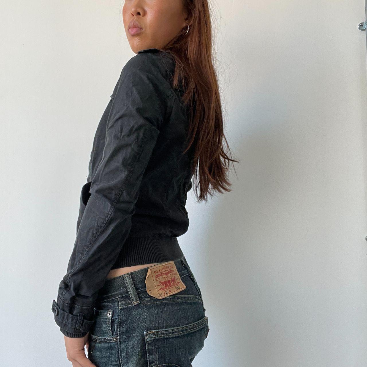 Black Detailed Cargo Jacket