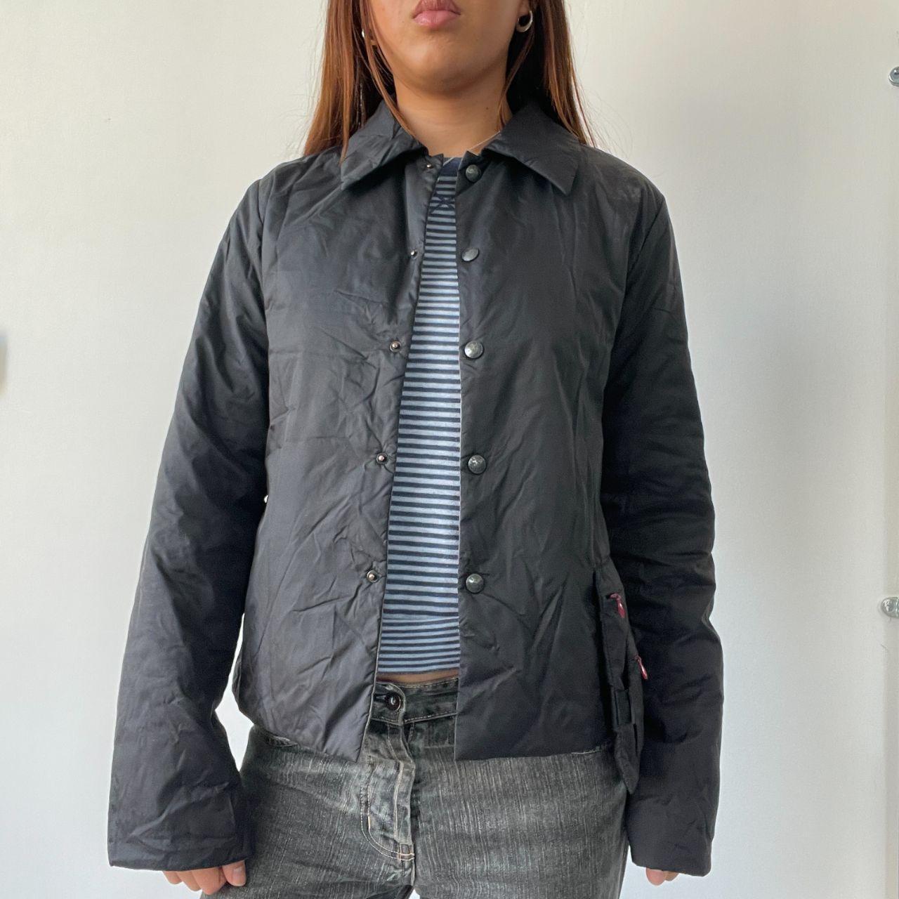 Black Cop Copine Nylon Coat