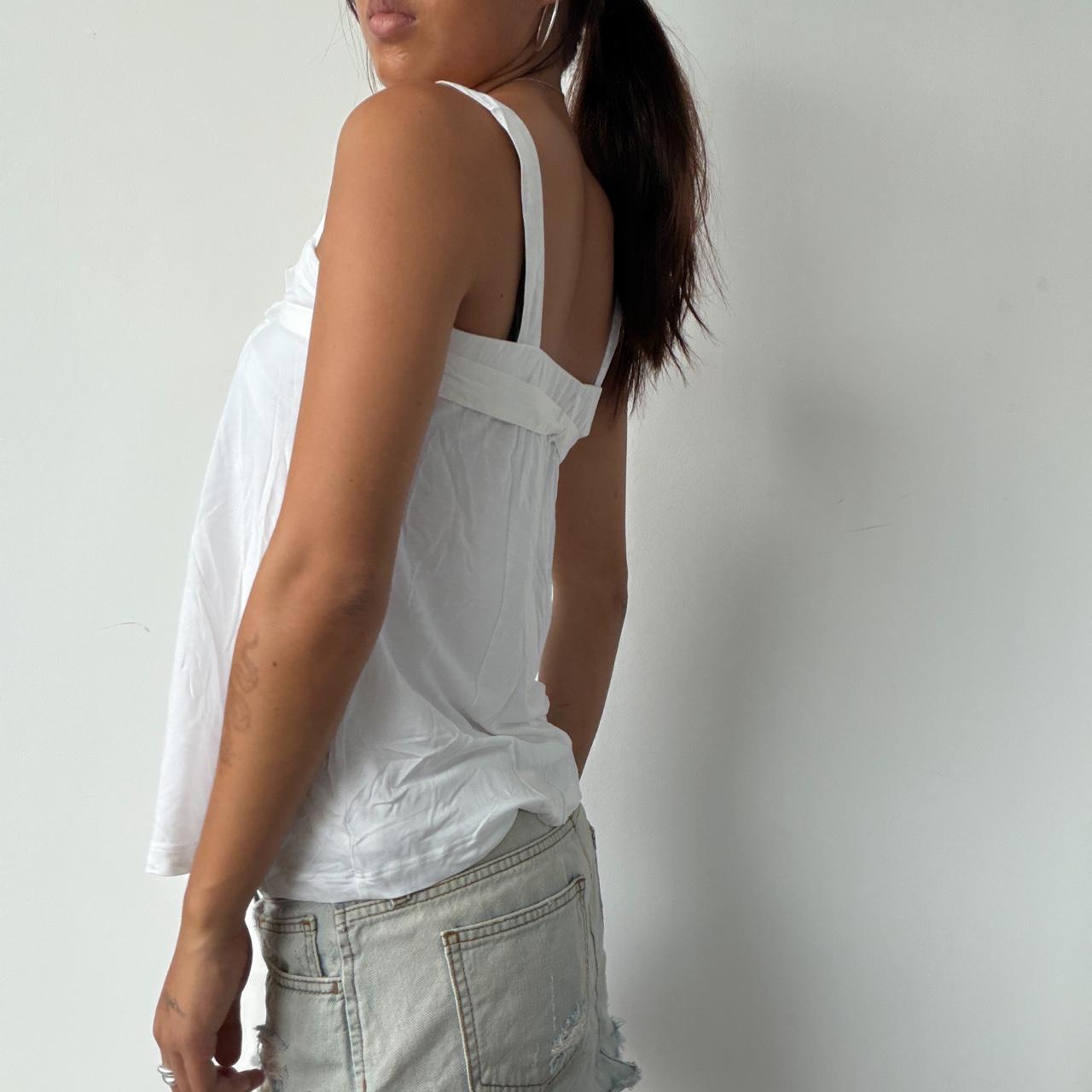 Vintage White Cop Copine Top
