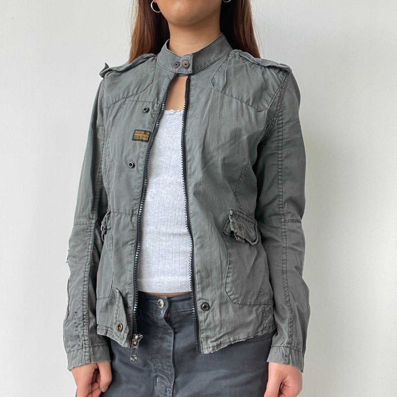 Grey G-Star Utility Biker Jacket