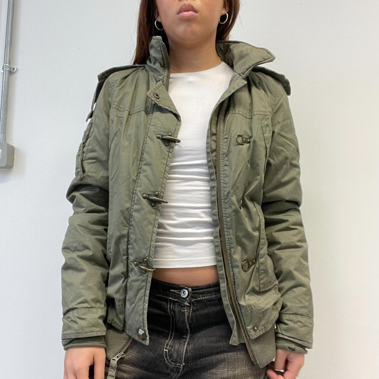 Khaki Fireman Clasp Utility Jacket