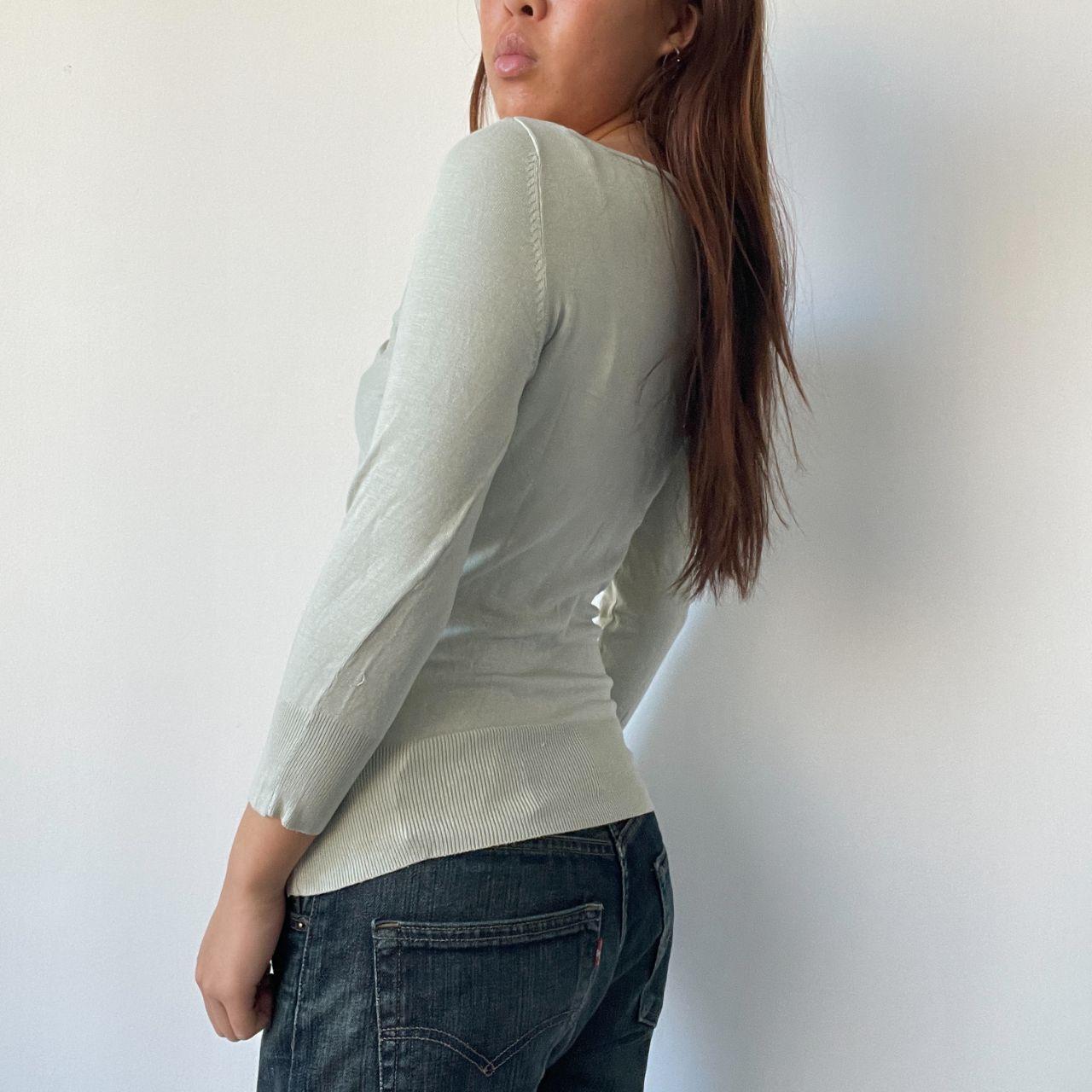 Mint Green V-Neck Top