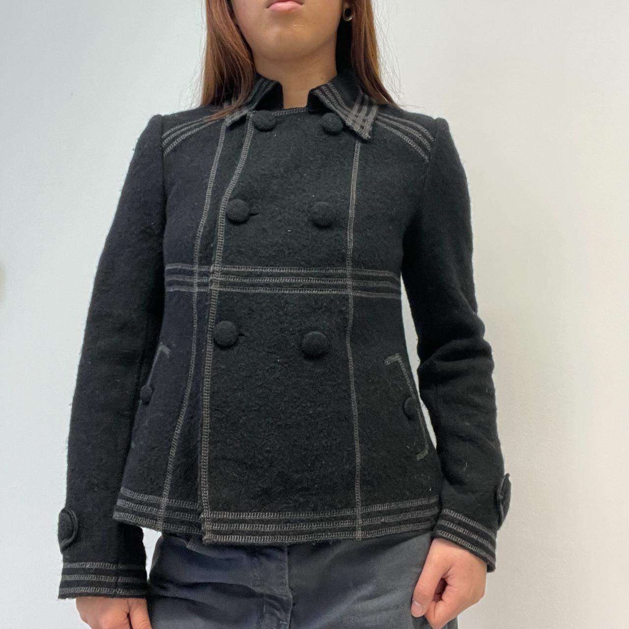 Grey/Black Contrast Peacoat