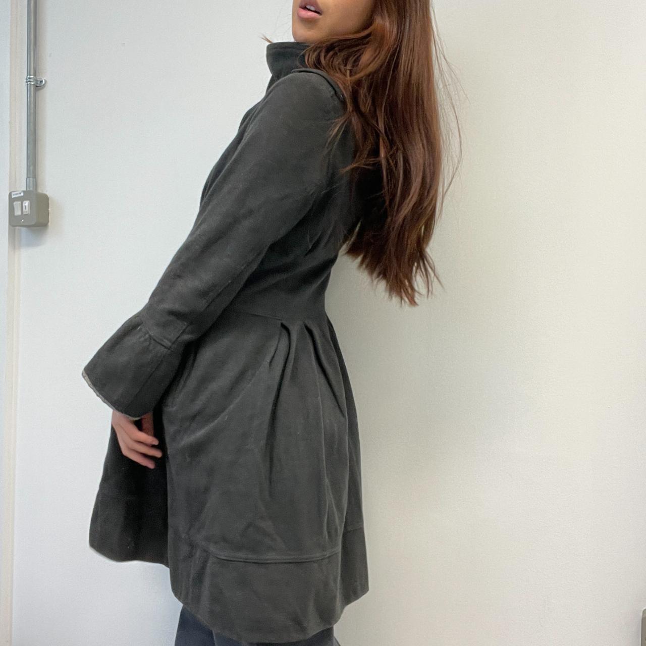 Grey Peacoat Dress Jacket