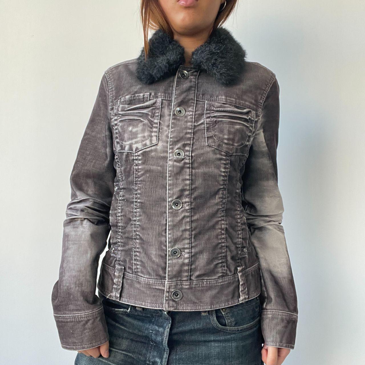 Brown Corduroy Washed Jacket