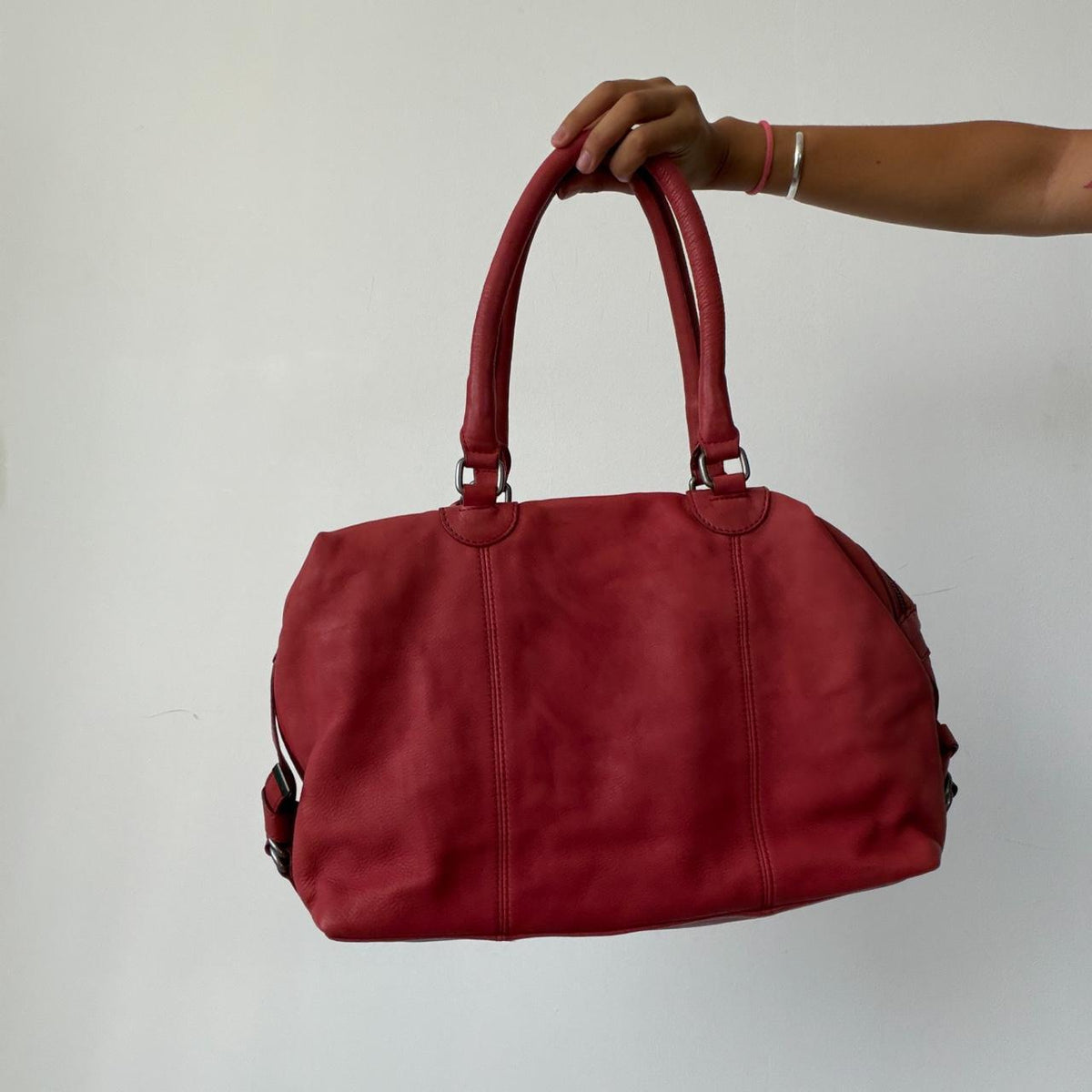 Vintage IKKS Leather Shoulder Bag