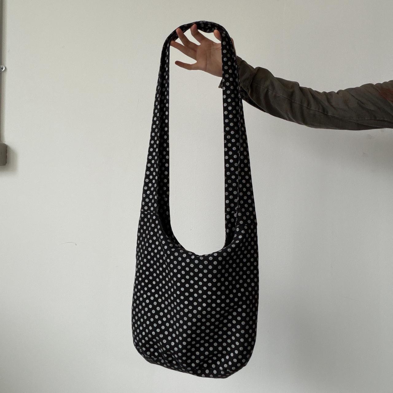 Vintage Black Polka Dot Cross Body Bag