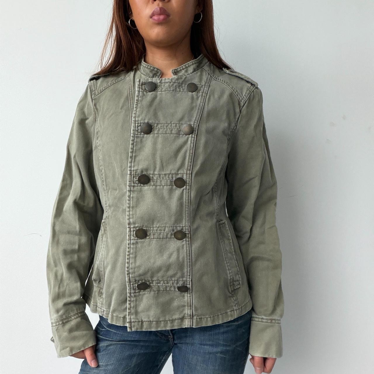Vintage Khaki Military Jacket