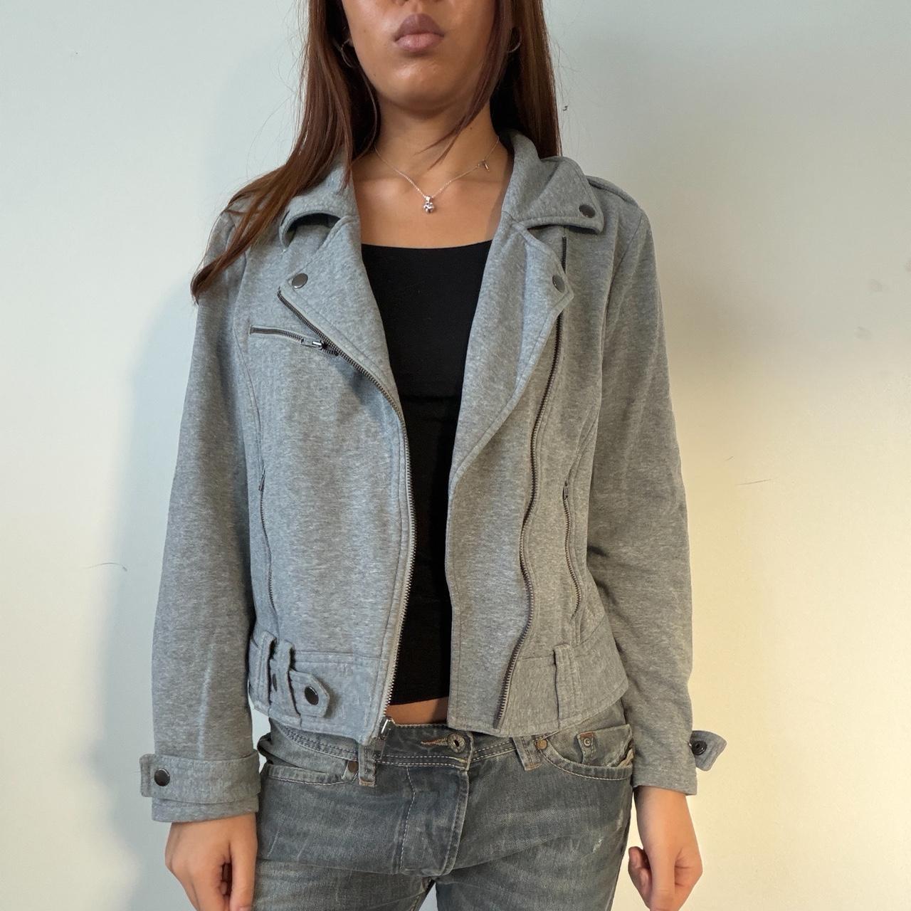 Vintage Grey Asymmetric Jacket