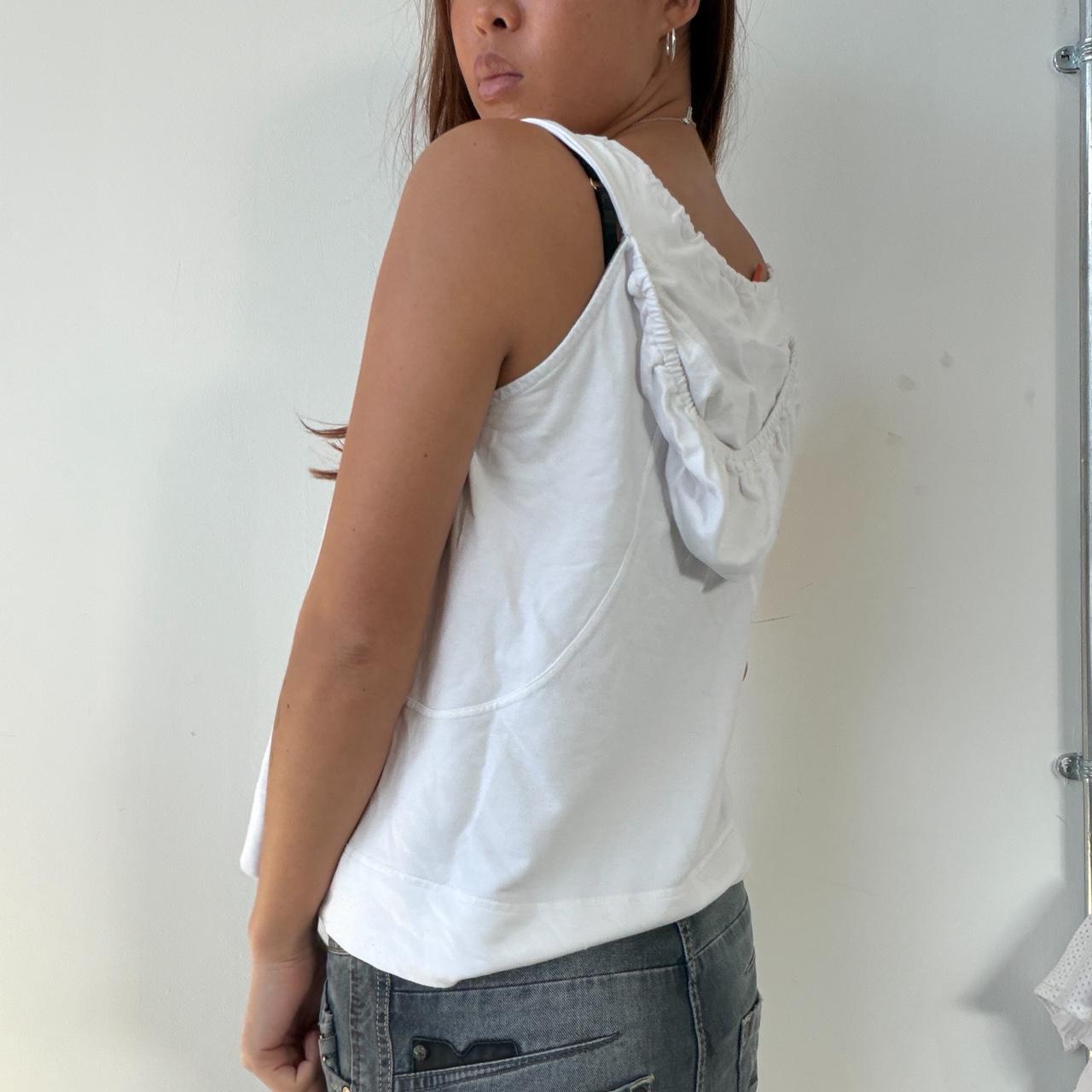 Vintage White Cop Copine Hooded Top