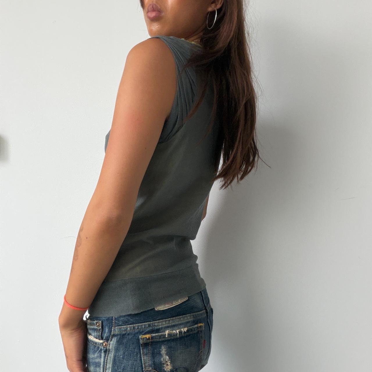 Vintage Grey Cop Copine Sheer Top