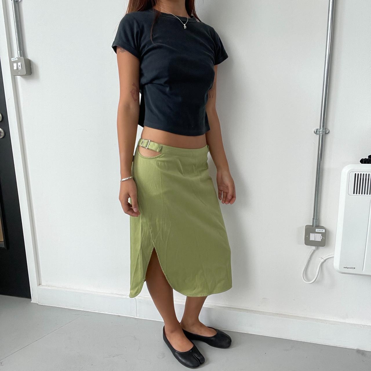 Vintage Green midi skirt