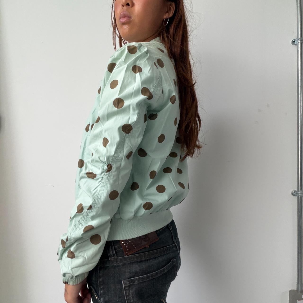 Vintage Mint Polka Dot Jacket