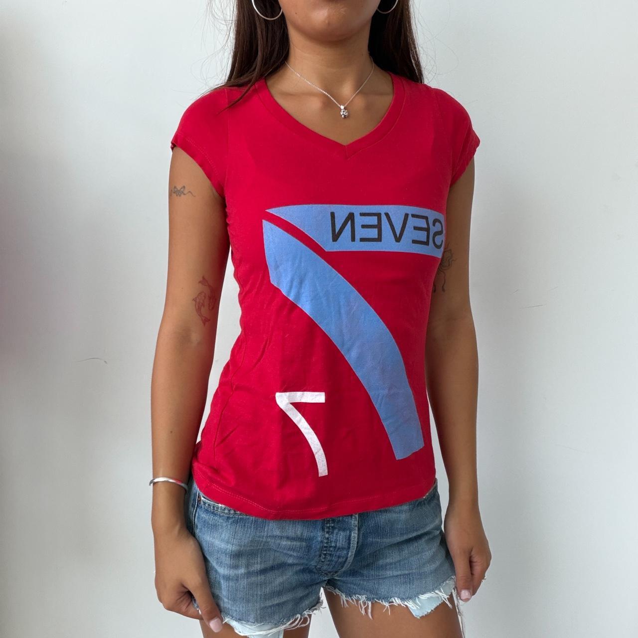 Vintage Number Red Graphic Tee
