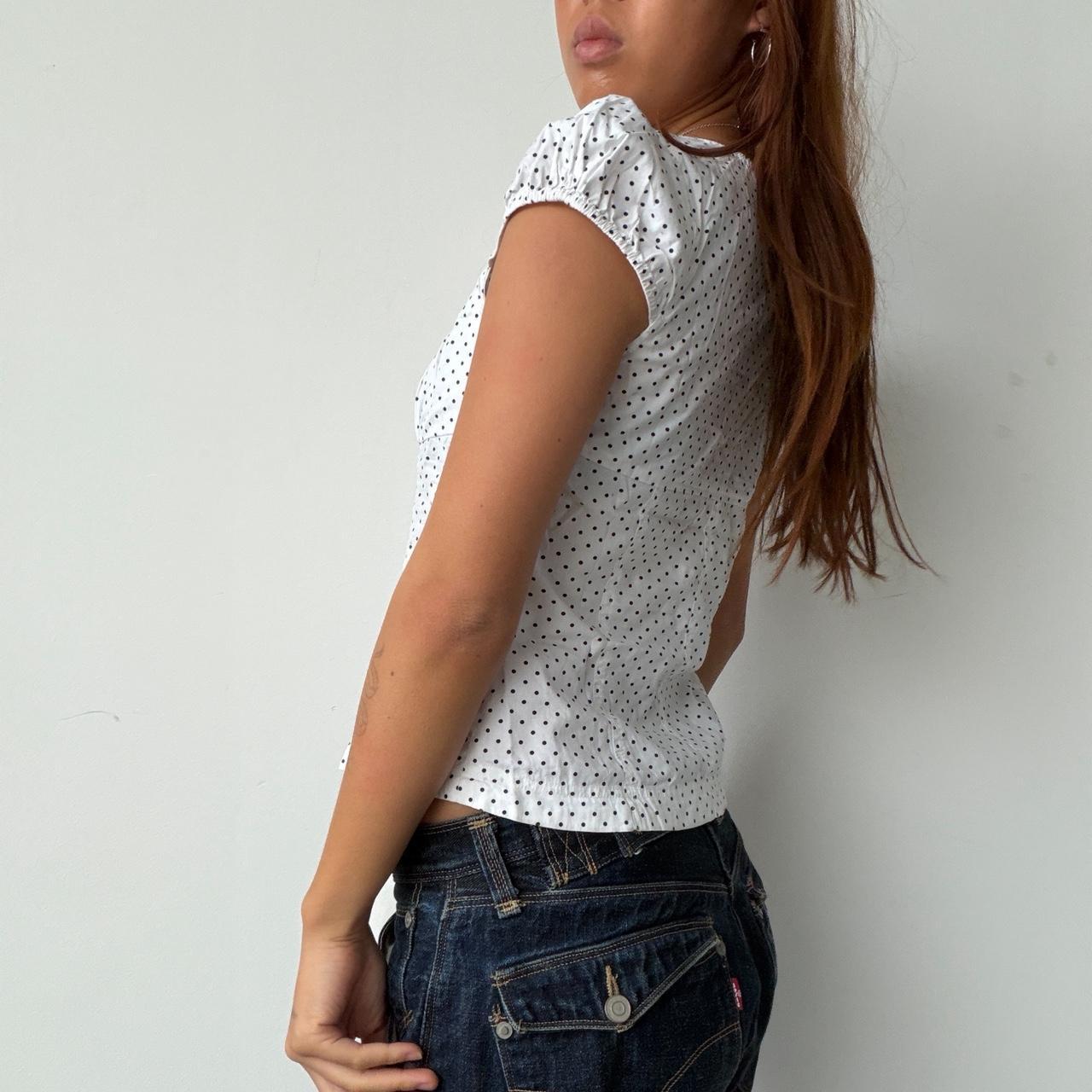 Vintage Polka Dot Blouse