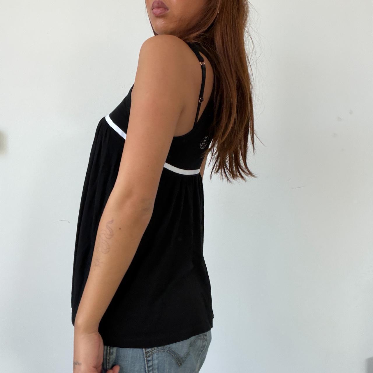 Vintage Black Cop Copine Flowy Top