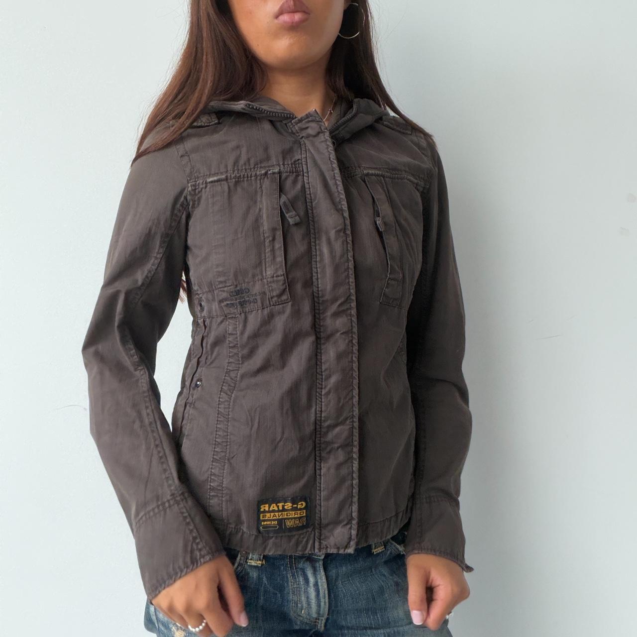 Vintage Brown G-Star Hooded Jacket