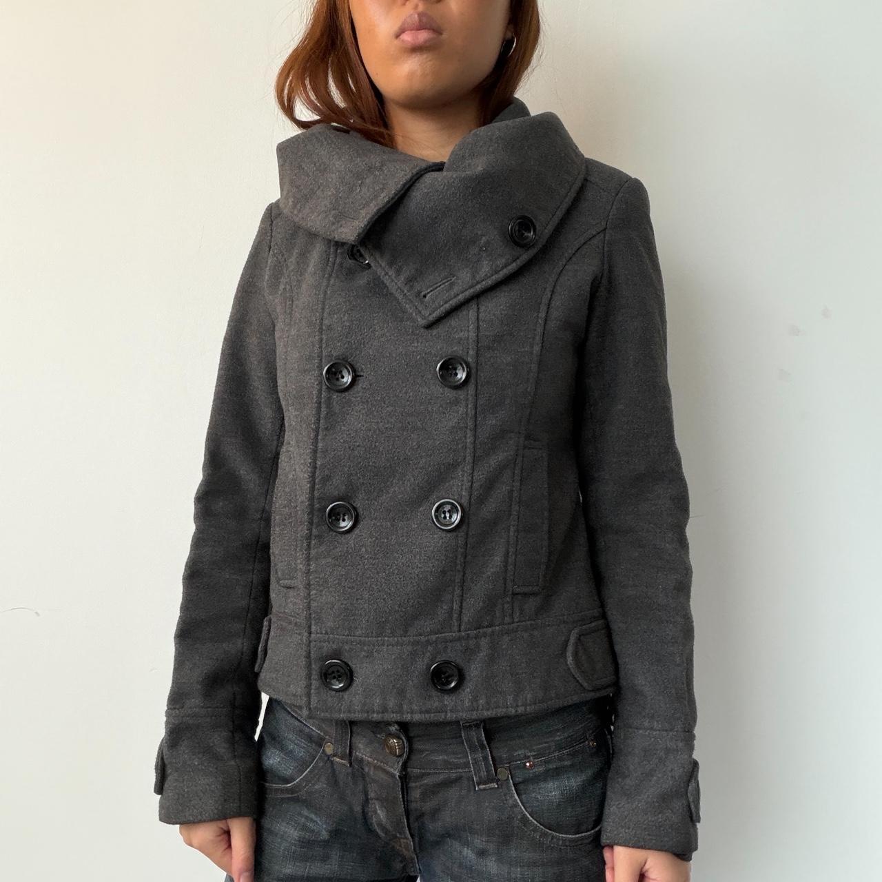 Vintage Dark Grey Wool Jacket