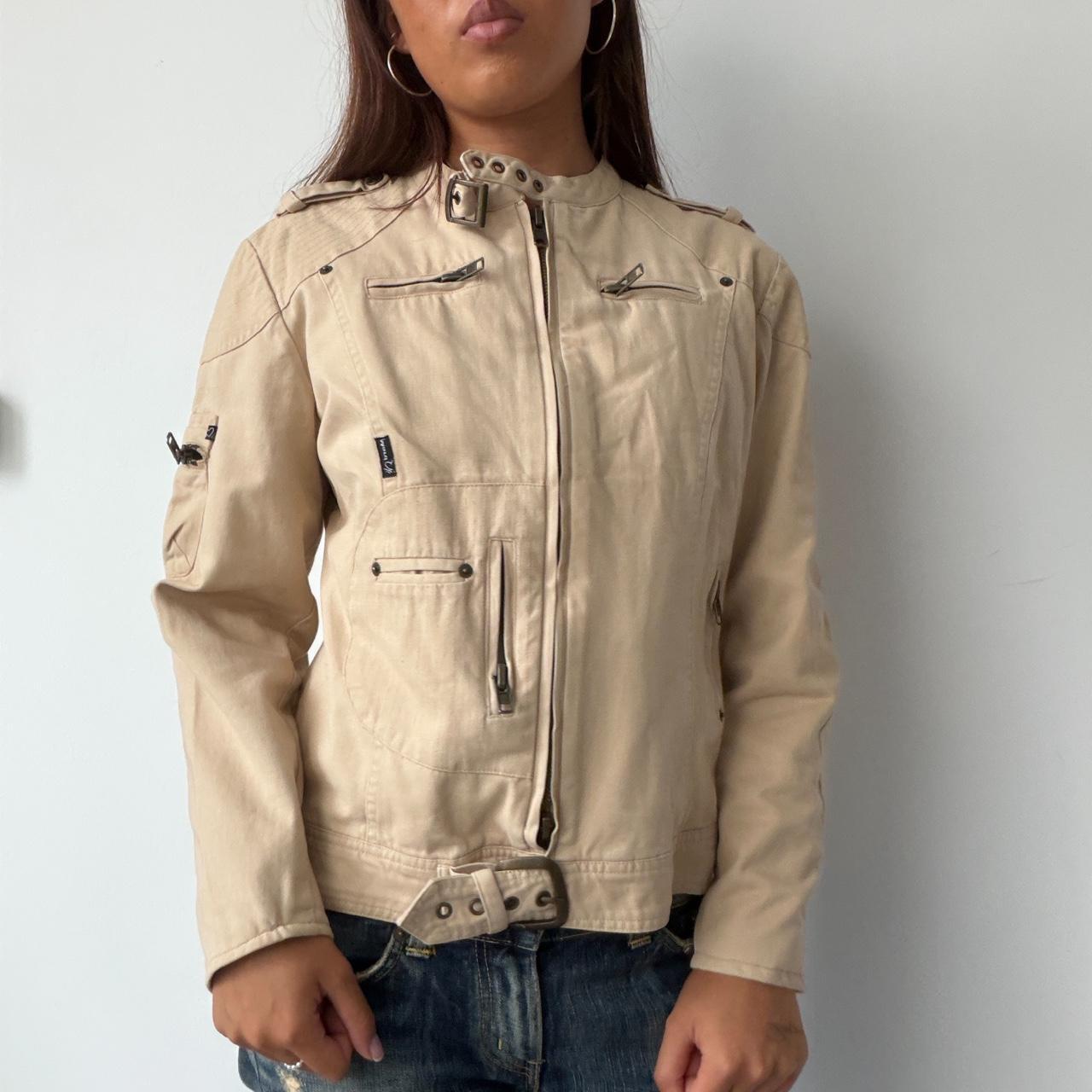Vintage Beige Utility Jacket