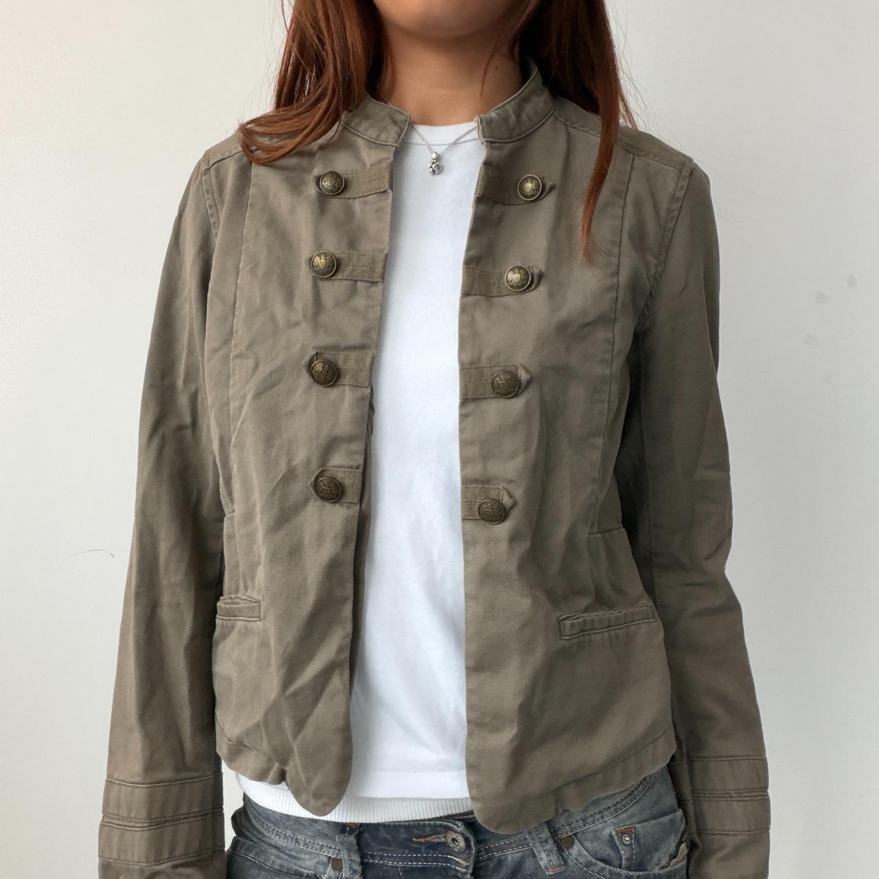 Vintage Khaki Military Jacket