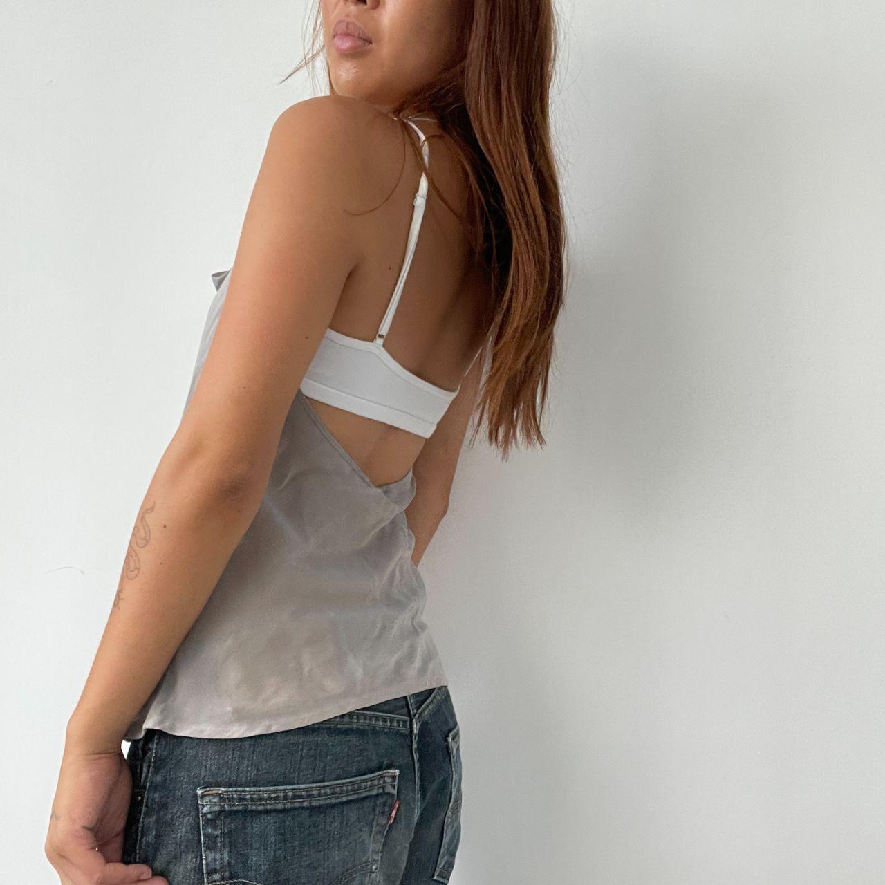 Vintage Grey Cowl Neck Top