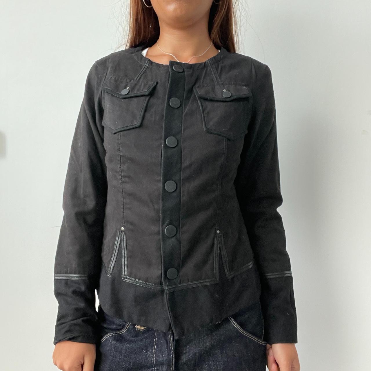 Vintage Black Button Up Jacket