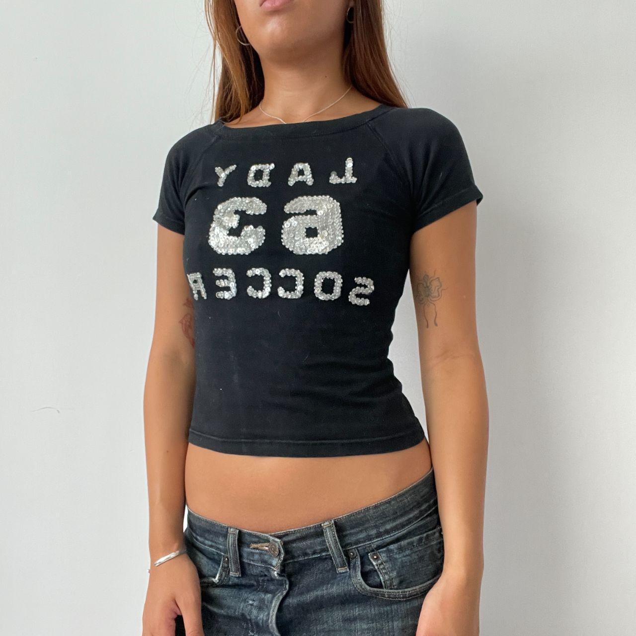 Vintage Sequin Graphic Top