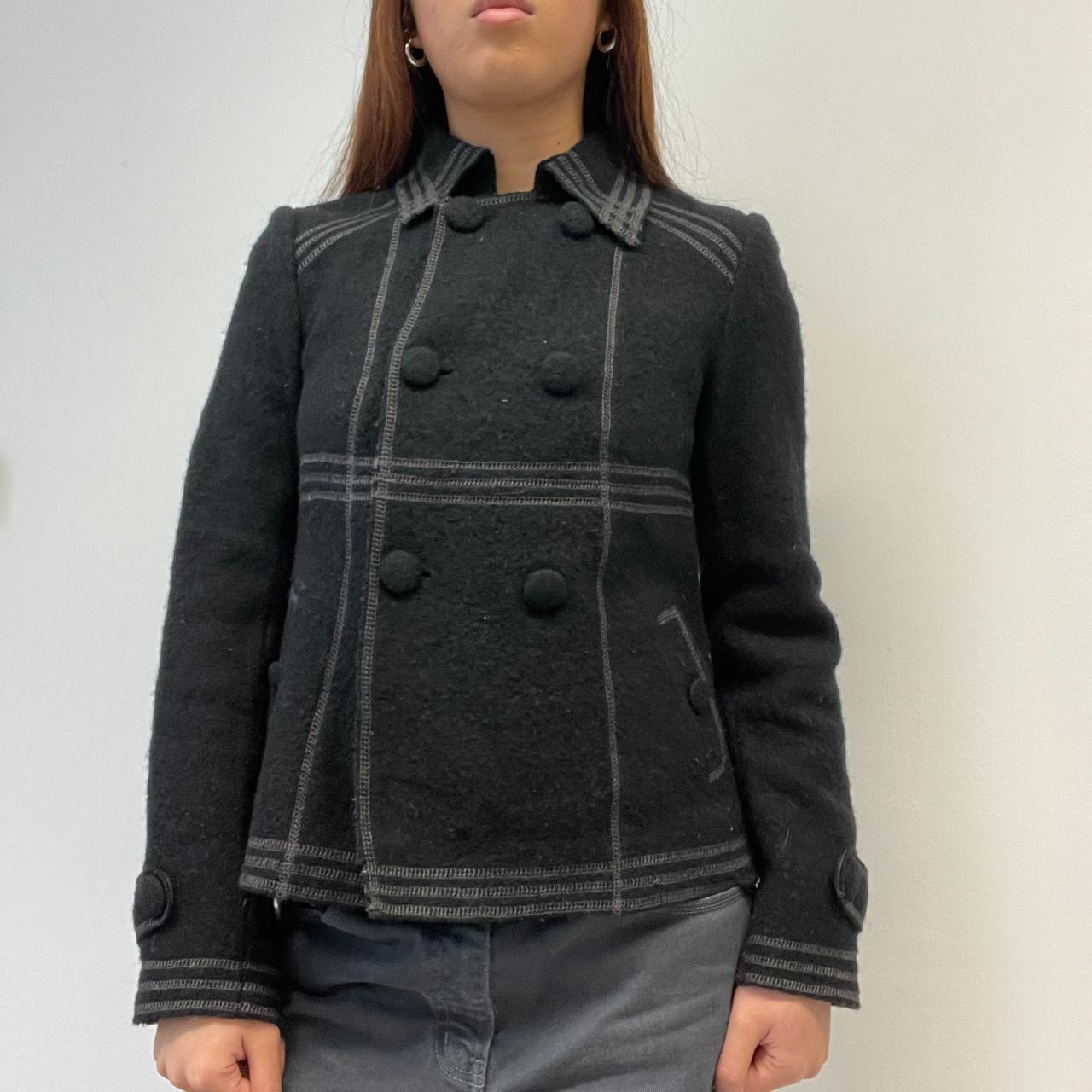 Grey/Black Contrast Peacoat