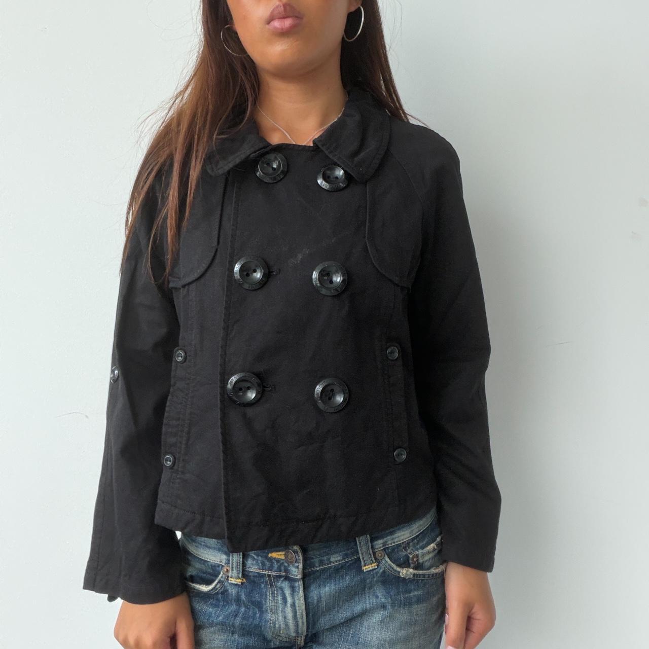 Vintage Black Double Breasted Jacket